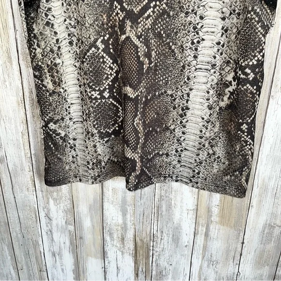 Zara Snake Skin Printed Lace Feminine Tank Small - Picture 4 of 5